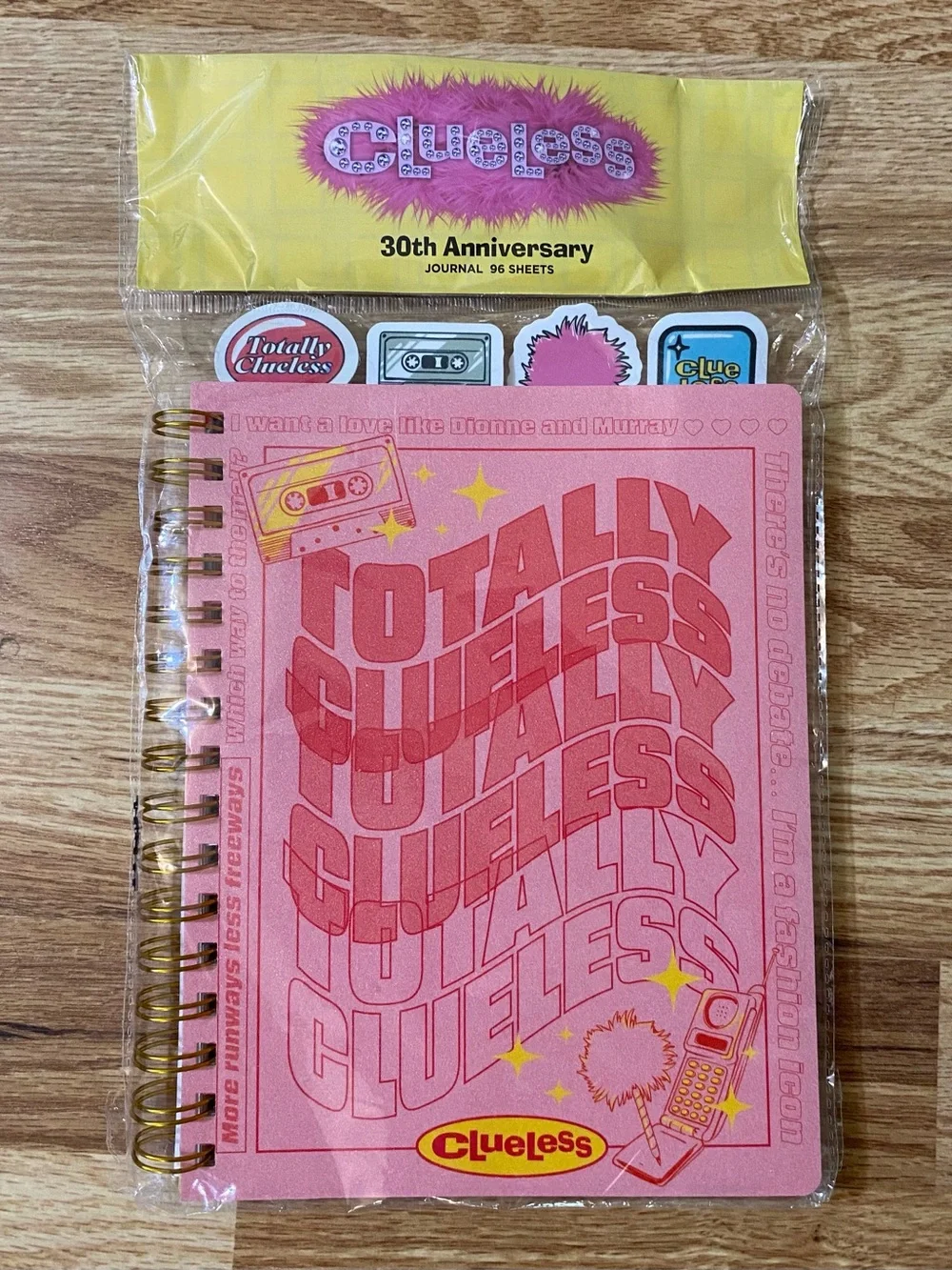 Clueless 'Totally Clueless' 30 Year Anniversary Journal New